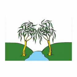Флаг Ракитянского района на флажной сетке